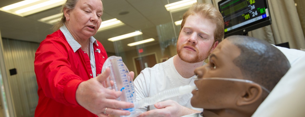 Students in the Simulation Lab